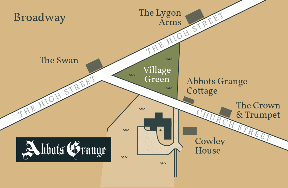 Map displaying Abbots Grange location