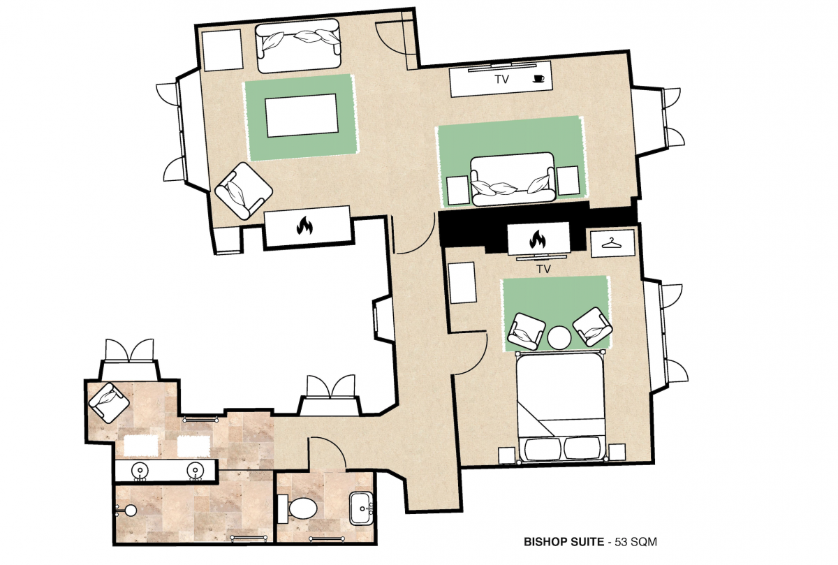 Bishops Suite floorplan